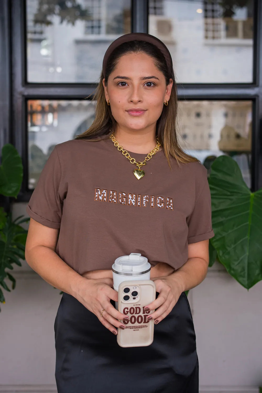 CAMISETA LARGA BORDADA MAGNIFICA REF 013546