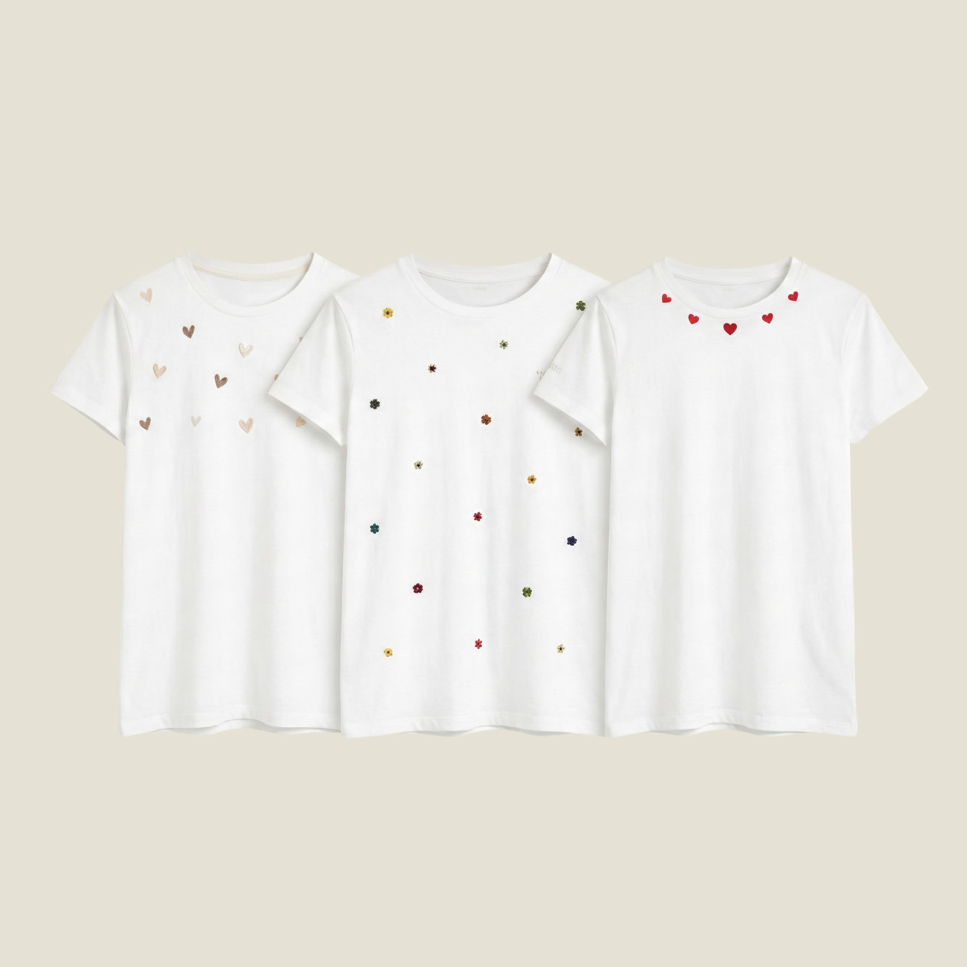 PACK DE 3 CAMISETAS BORDADAS PREMIUM